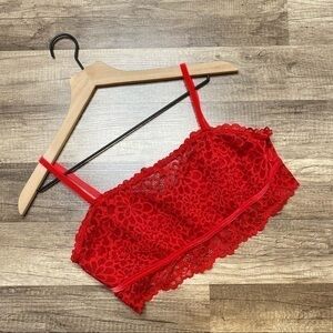 Aerie Red Bralette size Large